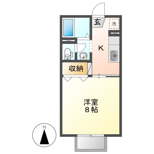 シャレード連島の間取り