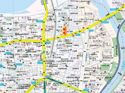 【地図】 | ファミール天神橋グリーンアベニュー | 通勤通学が便利！日本一長い商店街の天神橋筋商店街も徒歩10分圏内！