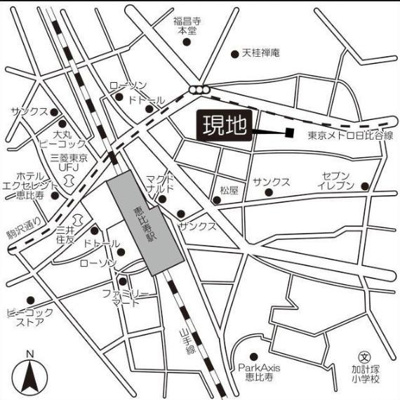 【地図】 | 東急セットアップレジデンス恵比寿 | 東急セットアップレジデンス恵比寿