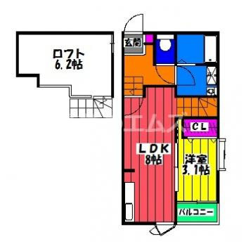 【間取り】 | ｍａｉｓｏｎ　ｄｅ　ｂａｌｌｏｎ　ｍｏｒｏｏｋａ | ｍａｉｓｏｎ　ｄｅ　ｂａｌｌｏｎ　ｍｏｒｏｏｋａの間取り