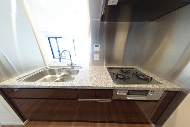 千代田区二番町の賃貸マンションのキッチン