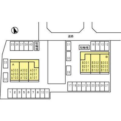 【区画図】 | セジュール亀山A棟