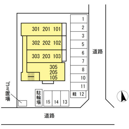 Luna Soleilの駐車場