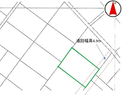 【区画図】 | 大田原市小滝360万円　土地