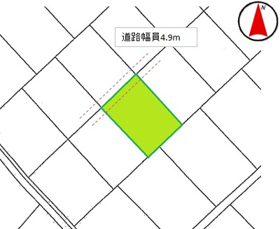 【区画図】 | 大田原市小滝200万円　土地