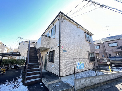 【外観】 | リバータウンA棟 | グリーンライン「東山田」駅まで徒歩7分！便利な立地の2階建てアパートです♪通勤通学はもちろん、お買い物やお出かけにもGood☆