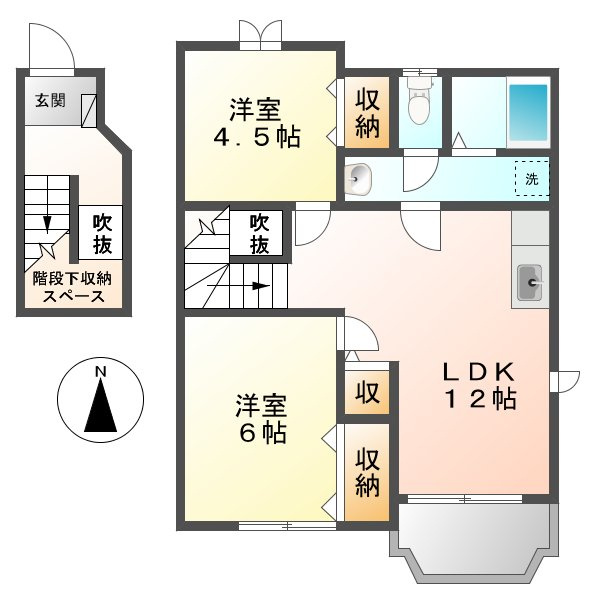 クレストール山崎の間取り