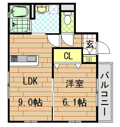 【間取り】 | ソーレ　アストロ（高井田賃貸） | 間取りです