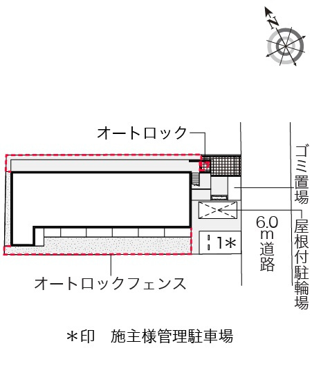 クレイノエクセルケンＳｅｖｅｎの区画図