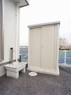 【設備】 | パルティールメゾンⅡ | 便利な外物置と外水道があります！