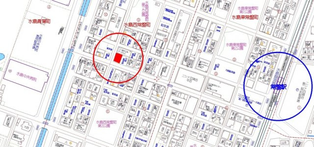 水島西常盤町　収益ビルの地図