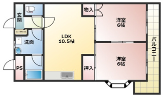【間取り】 | ミタカホーム８番館