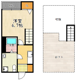 【間取り】 | エクル中芝町