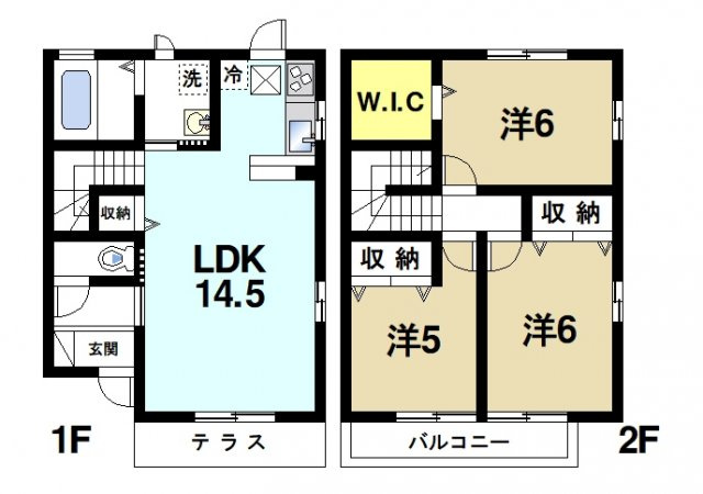 アウスレーゼ　Ａ棟の間取り|南向きのとっても明るいお部屋
