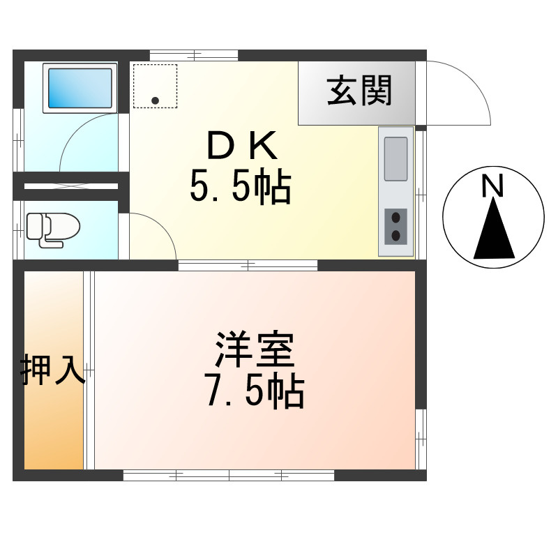 山口荘の間取り