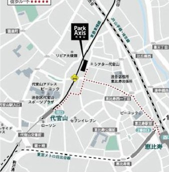 【地図】 | パークアクシス代官山 | パークアクシス代官山
