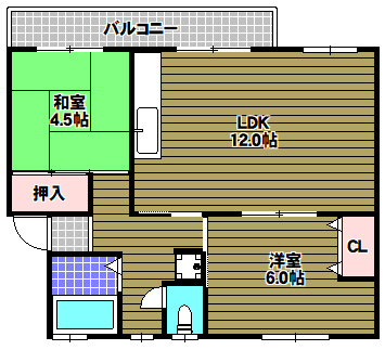 金剛第三住宅221棟の間取り
