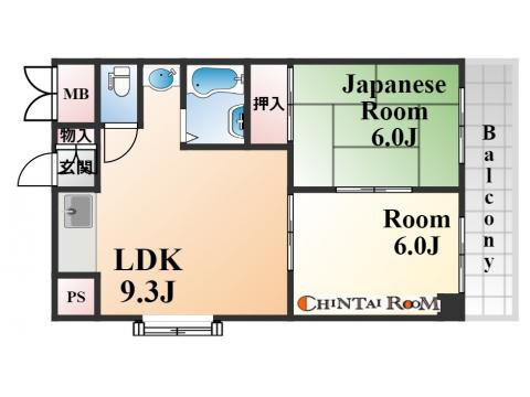 グリーンノート青谷の間取り
