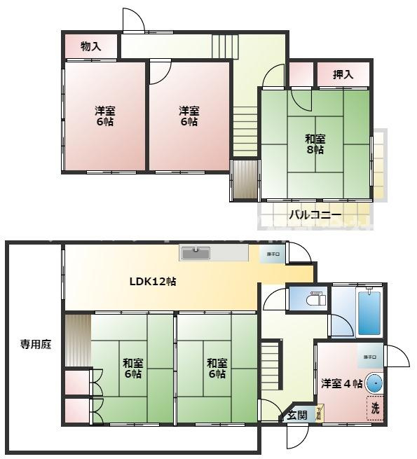 西馬橋2丁目戸建ての間取り