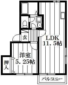 【間取り】 | 第2テラダハイツ
