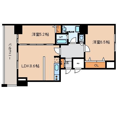 【間取り】 | トレヴァンス梅田