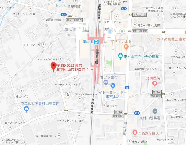 パイニーコーポの地図