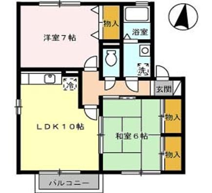 シェソワAの間取り