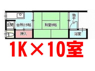 山科区御陵原西町　中古アパート一棟（賃貸オーナーチェンジ）の画像