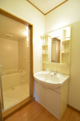 【独立洗面台】 | コーポラスパークタウンB | 独立洗面台です