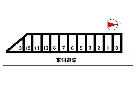 田村ガレージの区画図