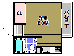 マンションシャトローの間取り