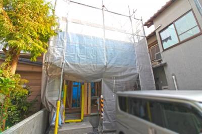 【外観】 | 伏見区桃山町大島　新築戸建 | 《平成30年11月24日撮影》建築中