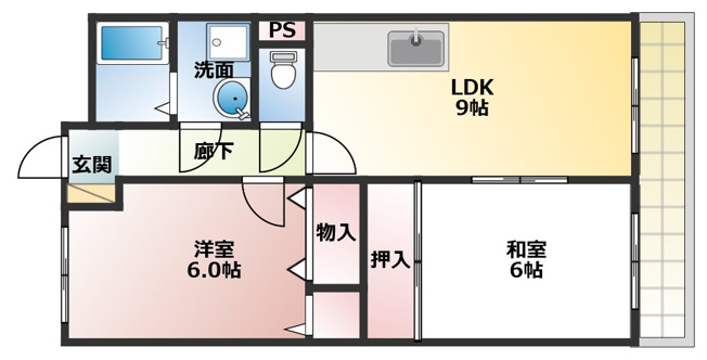 【間取り】 | ハイツセーヌ | ハイツセーヌ