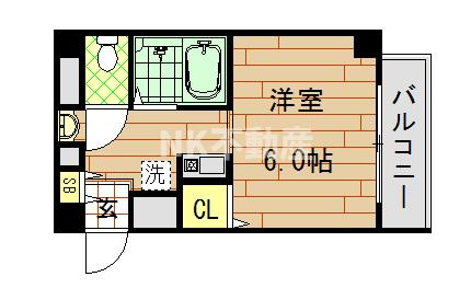 【間取り】 | ジュネス高井田（高井田賃貸） | 間取りです