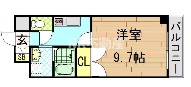 【間取り】 | プロミネンス（荒本賃貸） | 間取りです