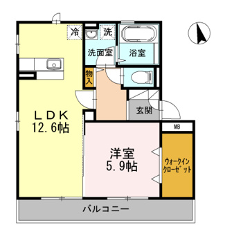 【間取り】 | クレセリアⅠ