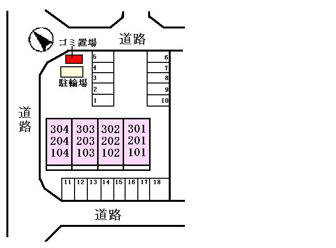 アンシャンテⅢの区画図