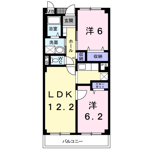アンシャンテⅢの間取り