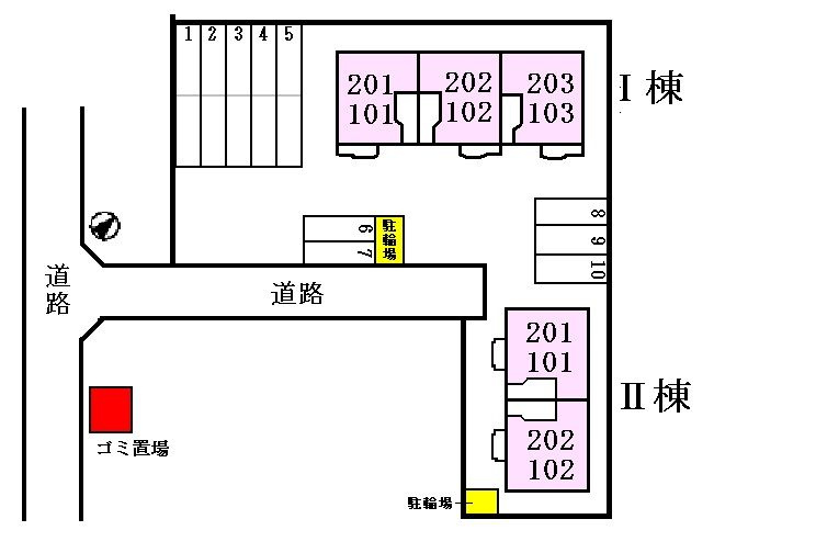 フォーレストⅡの区画図
