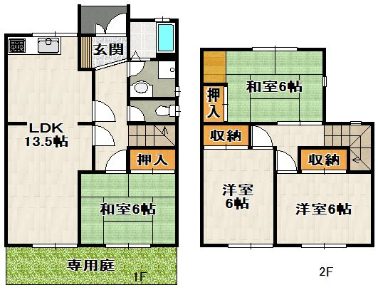 ビオラハウスⅡの間取り