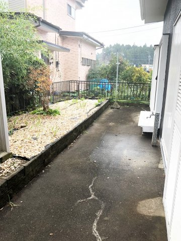 山武市木原貸家の庭