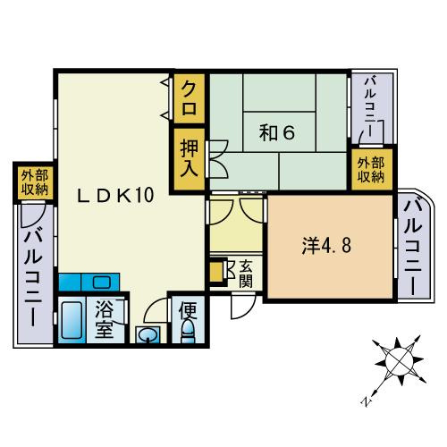 馬場ビルの間取り