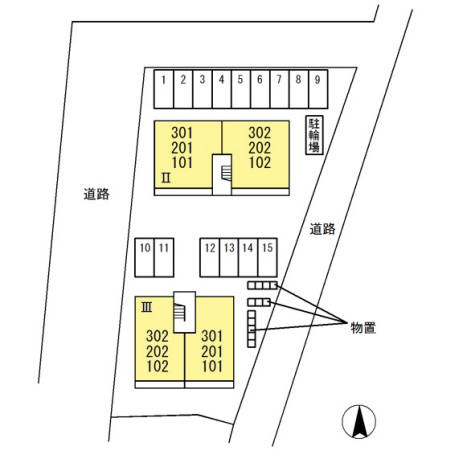 グローリアスⅢの区画図