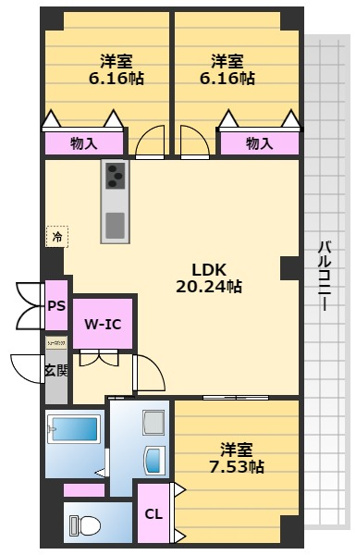 【間取り】 | SHRIKE21新館（シュライク21新館）