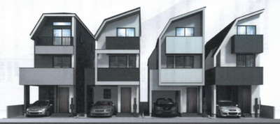 【外観パース】 | 府中市緑町1丁目　新築戸建て　（全4棟）B号棟