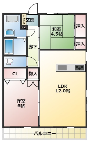 【間取り】 | ダイタ荒川ハイツ１号館