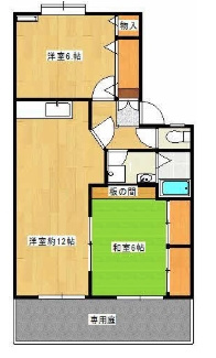 レジデンス国分Ｂ棟の間取り