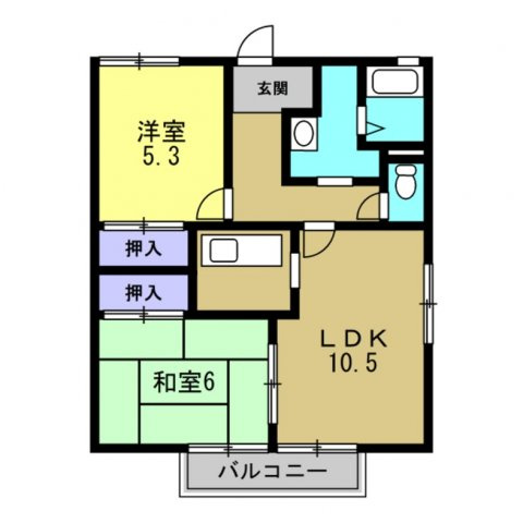 ライフハイツの間取り