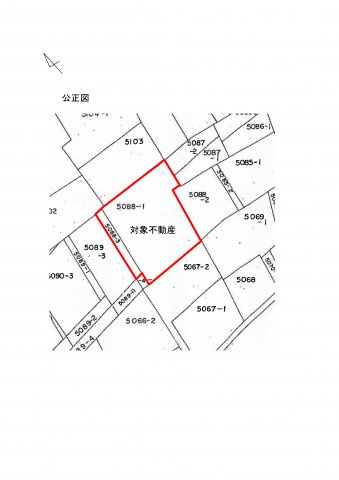 【土地図】 | 秋葉２丁目売地 | 市役所の公正図です