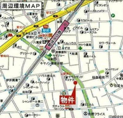 【地図】 | ボヌール都立大学壱番館 | ボヌール都立大学壱番館
※別部屋参考写真